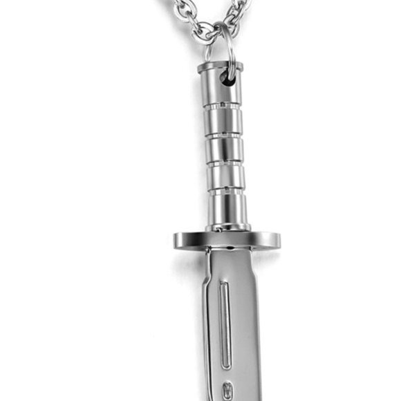Stainless Steel Dagger Pendant Chain - Picture 2 of 7
